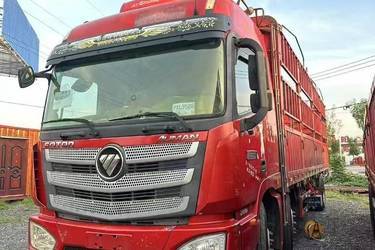 二手福田 欧曼EST 6系重卡 280马力 6X2 9.53米仓栅式载货车(459后桥)(国五) 前四后四 曼二手载货车 黄牌图片