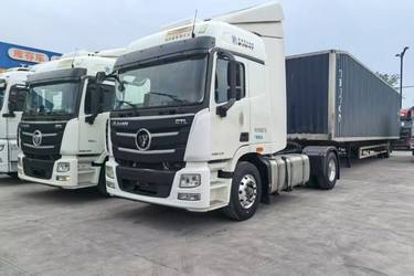 二手福田 欧曼GTL 470马力 4X2 AMT自动挡牵引车(国六) 单桥 福田康明斯二手牵引车 黄牌图片