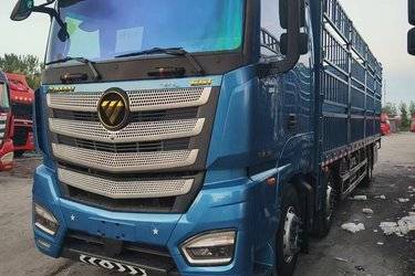 二手福田 欧曼EST 360马力 6X2 8米AMT自动档仓栅式载货车(国六) 前四后四 康明斯二手载货车 黄牌