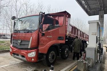 二手福田瑞沃 大金刚ES7 270马力 8X2 7.6米自卸车(国六) 8X2 玉柴二手自卸车 黄牌图片