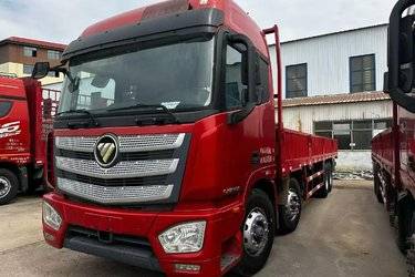 二手福田 欧曼EST 6系重卡 穿越版 460马力 8X4 9.45米栏板载货车(国五) 前四后八 康明斯二手载货车 黄牌图片