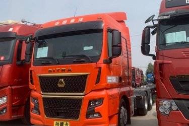 二手中国重汽 汕德卡SITRAK C9H重卡 570马力 6X4 AMT自动挡牵引车(国六) 双驱 曼二手牵引车 黄牌图片