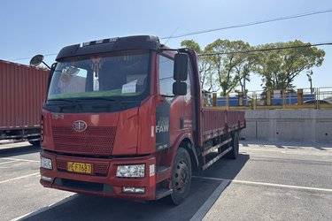 二手一汽解放 J6L中卡 质慧版 180马力 4X2 6.75米栏板载货车(国五) 单桥 大柴二手载货车 黄牌图片