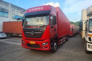 二手东风商用车 天锦KR PLUS 舒适版 290马力 4X2 9.8米厢式载货车(国六)(速比3.64)(国六) 单桥 东风康明斯二手载货车 黄牌图片