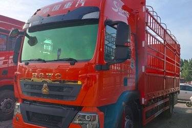 二手中国重汽 HOWO TX 290马力 4X2 6.75米仓栅式货车(国六) 单桥 曼二手载货车 黄牌图片