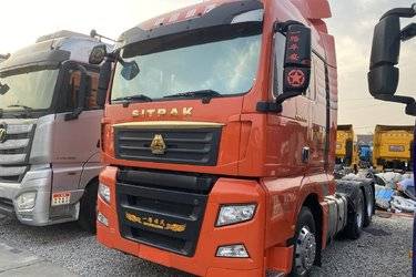 二手中国重汽 汕德卡SITRAK C7H重卡 奢华版 540马力 6X4自动挡牵引车(带液缓)(国五) 双驱 曼二手牵引车 黄牌