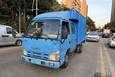 二手庆铃 五十铃100P 98马力 2.7米双排厢式轻卡(国四) 单桥 庆铃五十铃二手载货车 蓝牌图片