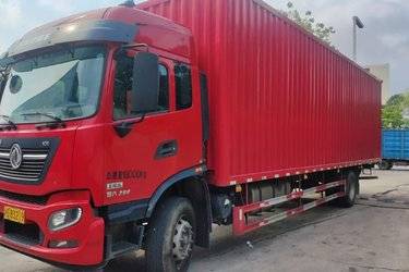 二手东风商用车 天锦KR 260马力 4X2 9.8米厢式载货车(国六) 单桥 东风康明斯二手载货车 黄牌