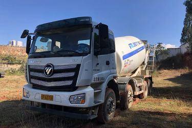 二手福田 欧曼新ETX 340马力 8X4 7.9方混凝土搅拌车(润宇达牌)(国五) 前四后八 福田康明斯二手搅拌车