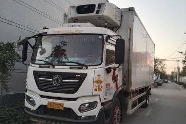 二手东风商用车 天锦KR 230马力 4X2 8米排半厢式载货车(国六) 单桥 东风康明斯二手载货车 黄牌