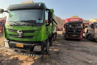 二手福田 欧曼GTL 9系重卡 基本型 400马力 8X4 5.8米自卸车(国五) 前四后八 福田康明斯二手自卸车 黄牌图片