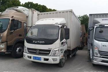 二手福田 奥铃捷运 150马力 4.14米单排厢式轻卡(国六) 单桥 云内动力二手载货车 蓝牌图片