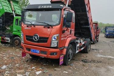二手大运 致胜中卡 160马力 4X2 4.45米自卸车(国五) 单桥 玉柴二手自卸车 黄牌图片