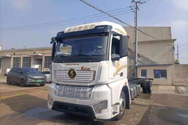 二手陕汽康明斯 龙骥 280马力 4X2 9.8米LNG厢式载货车(国六) 单桥 康明斯二手载货车 黄牌图片