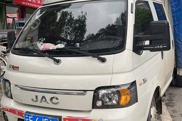 二手江淮 恺达X6 1.6L 120马力 汽油 2.75米双排仓栅式微卡(国六) 单桥 东安二手载货车 蓝牌图片