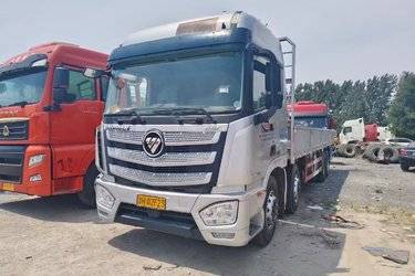 二手福田 欧曼EST 6系重卡 430马力 8X4 9.45米栏板载货车(国五) 前四后八 康明斯二手载货车 黄牌图片