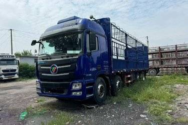 二手福田 欧曼GTL 6系重卡 360马力 8X4 9.45米仓栅式载货车(国五) 前四后八 康明斯二手载货车 黄牌