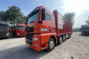 二手中国重汽 汕德卡SITRAK G7S重卡 奢华版 480马力 8X4 9.52米AMT自动挡栏板载货车(国六) 前四后八 曼二手载货车 黄牌图片